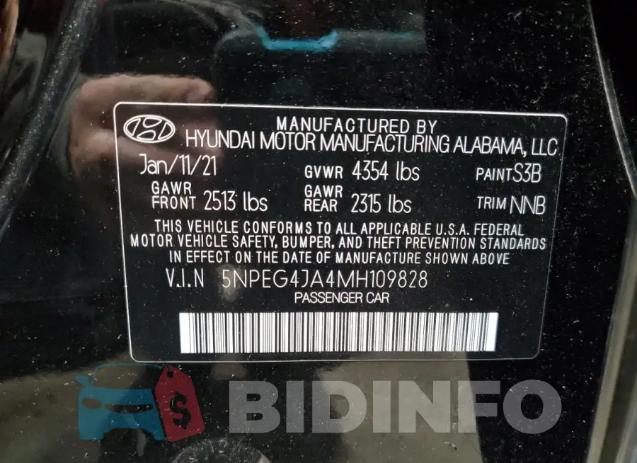 5NPEG4JA4MH109828 Photo# 12