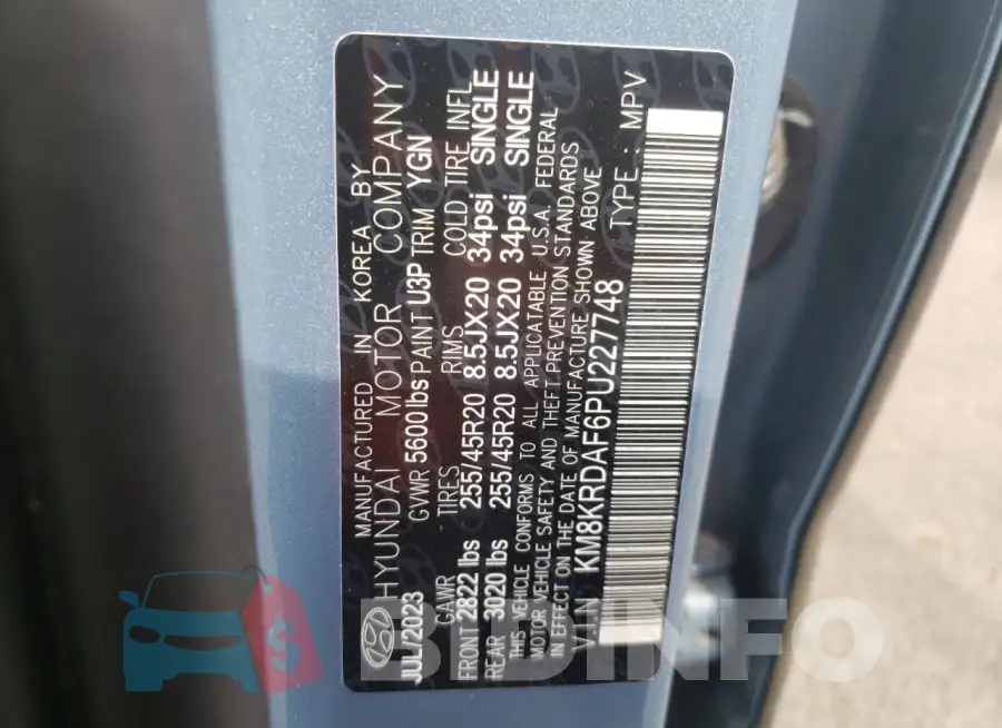 KM8KRDAF6PU227748 Photo# 12