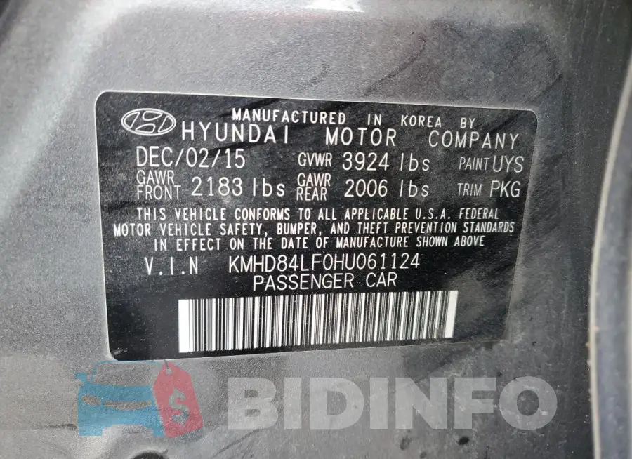 KMHD84LF0HU061124 Photo# 12