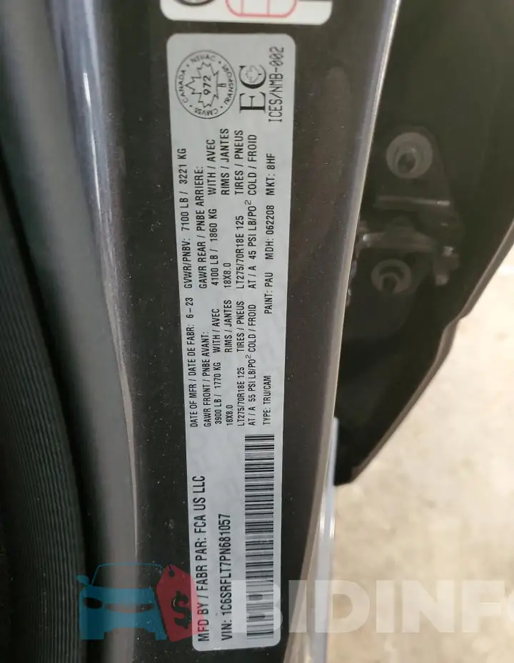 1C6SRFLT7PN681057 Photo# 12