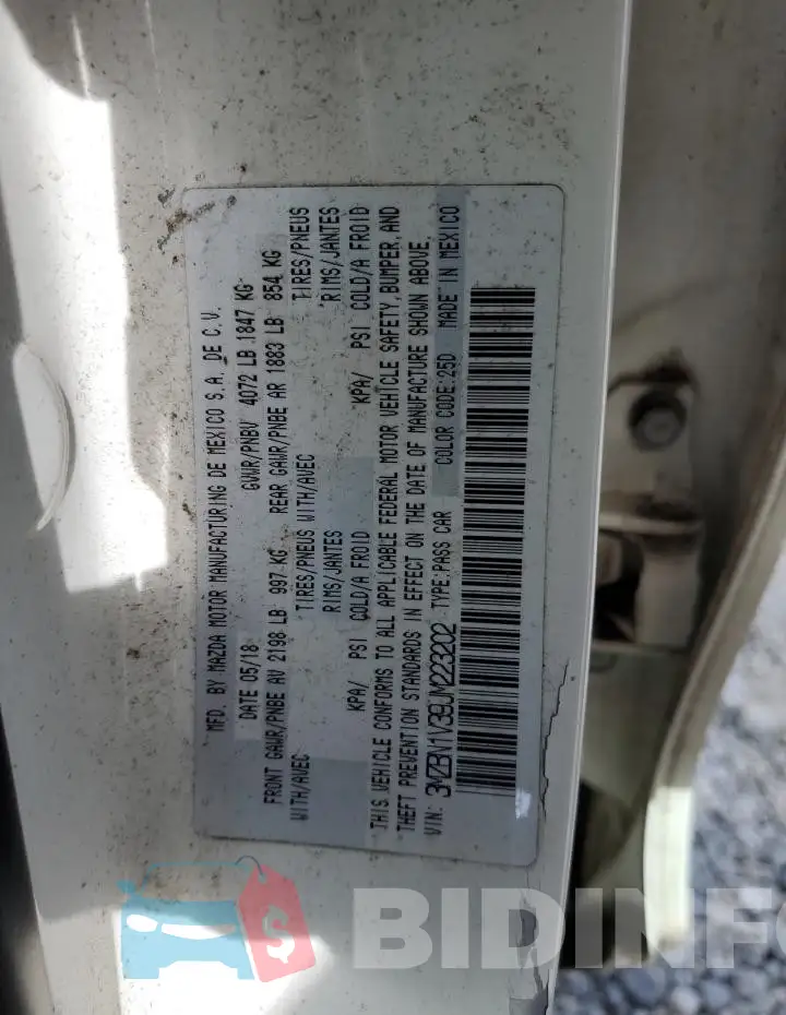 3MZBN1V39JM223202 Photo# 12