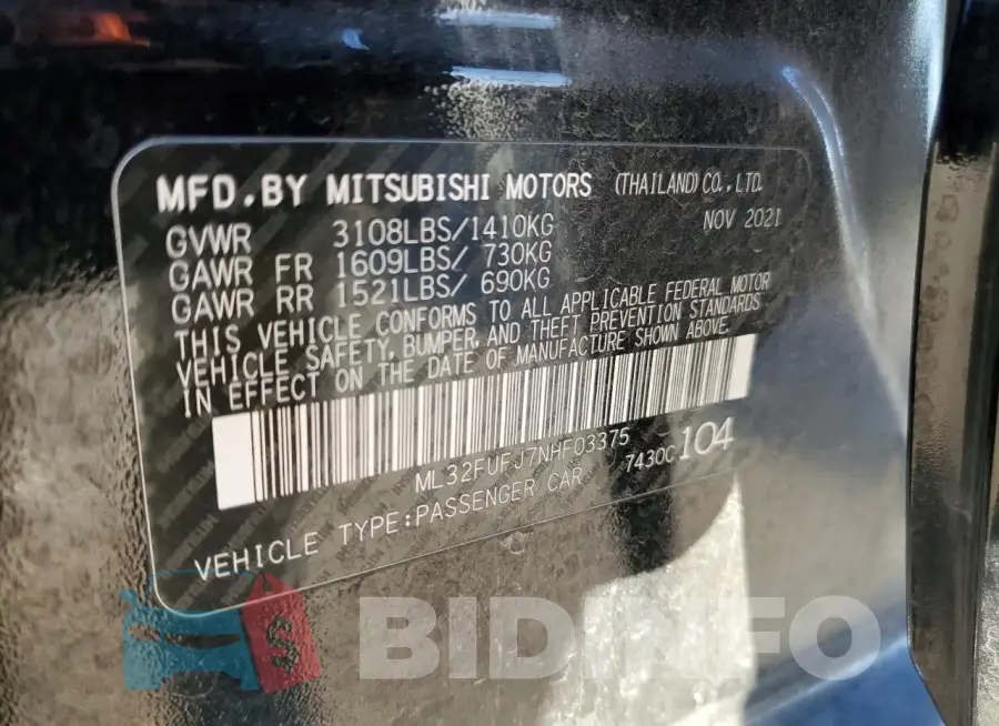 ML32FUFJ7NHF03375 Photo# 12