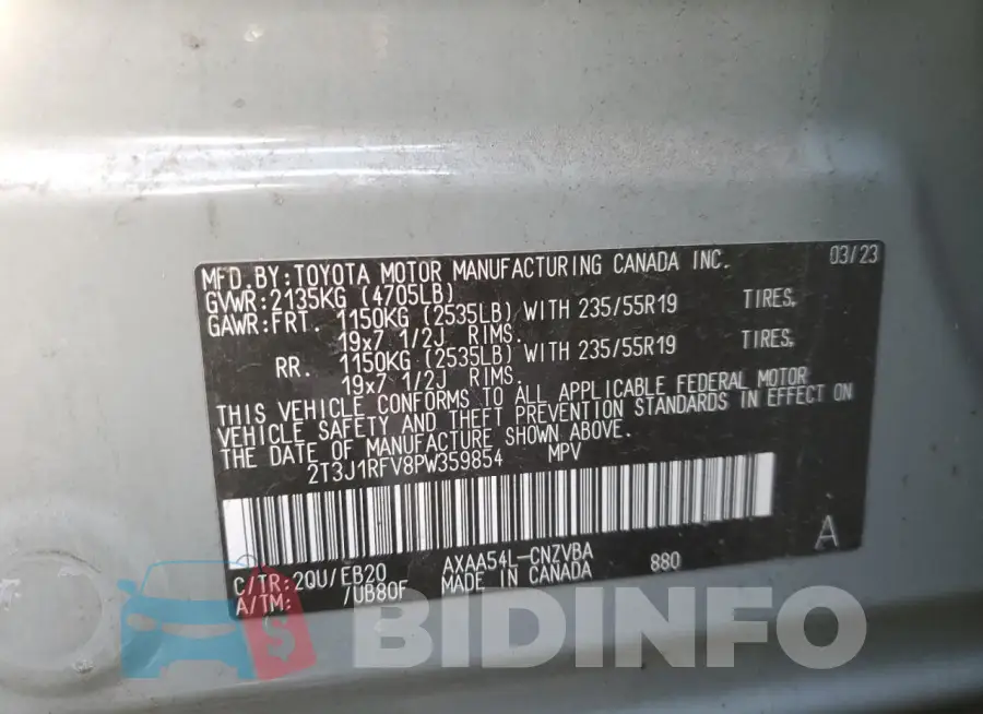2T3J1RFV8PW359854 Photo# 12