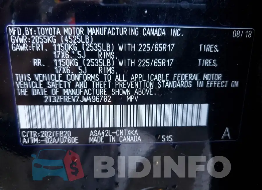 2T3ZFREV7JW496782 Photo# 14