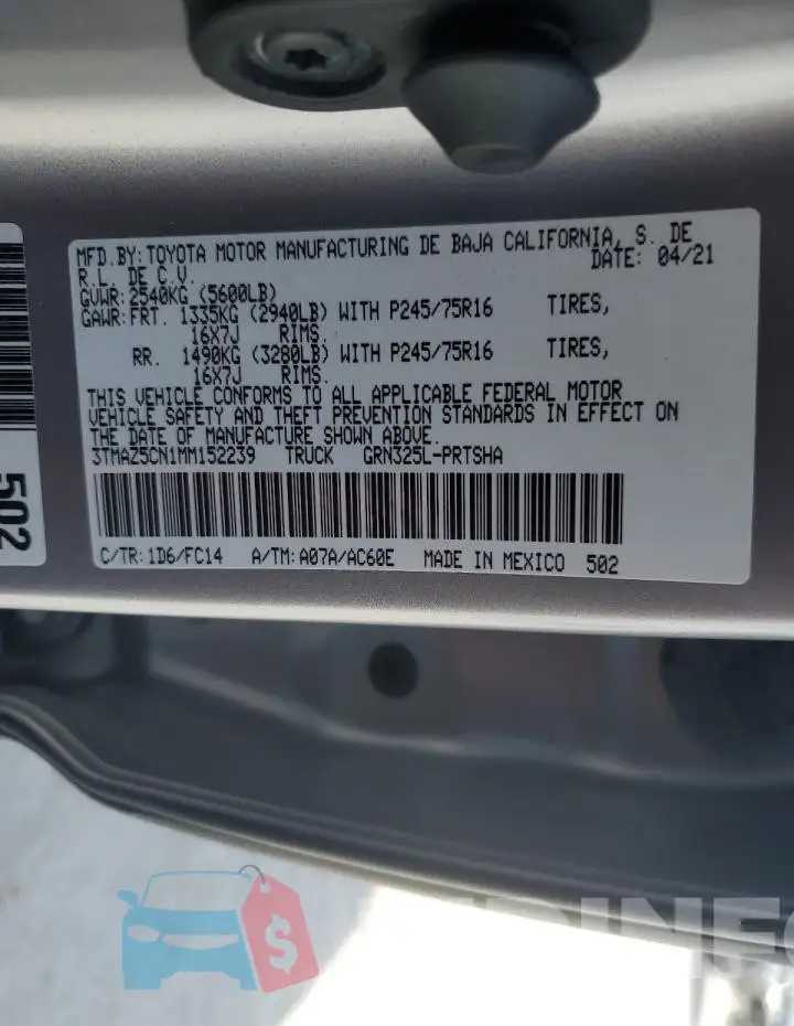 3TMAZ5CN1MM152239 Photo# 13
