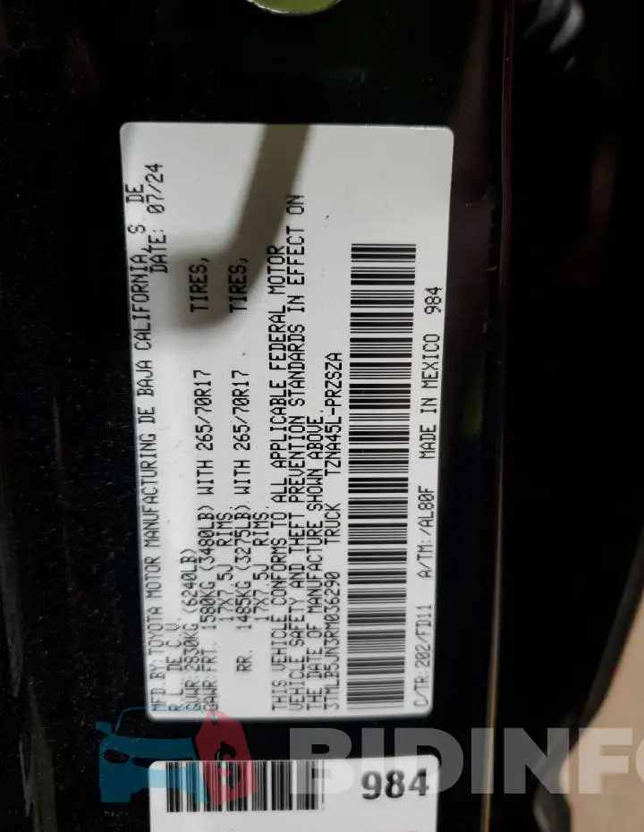 3TMLB5JN3RM036290 Photo# 13
