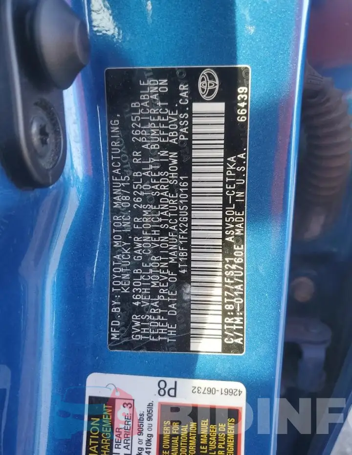 4T1BF1FK2GU510161 Photo# 12