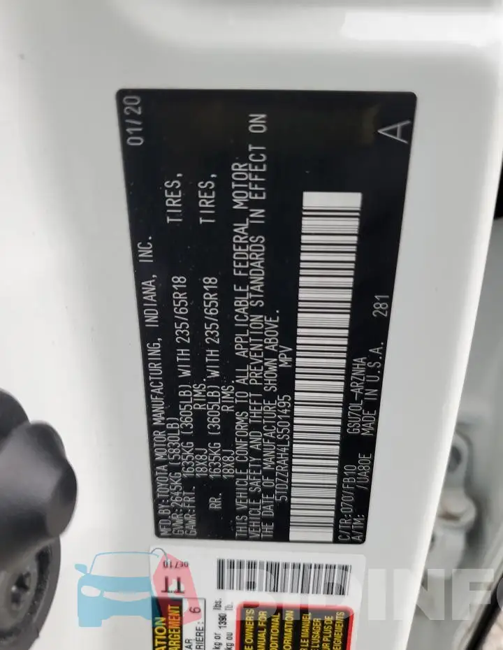 5TDZZRAH4LS501495 Photo# 13