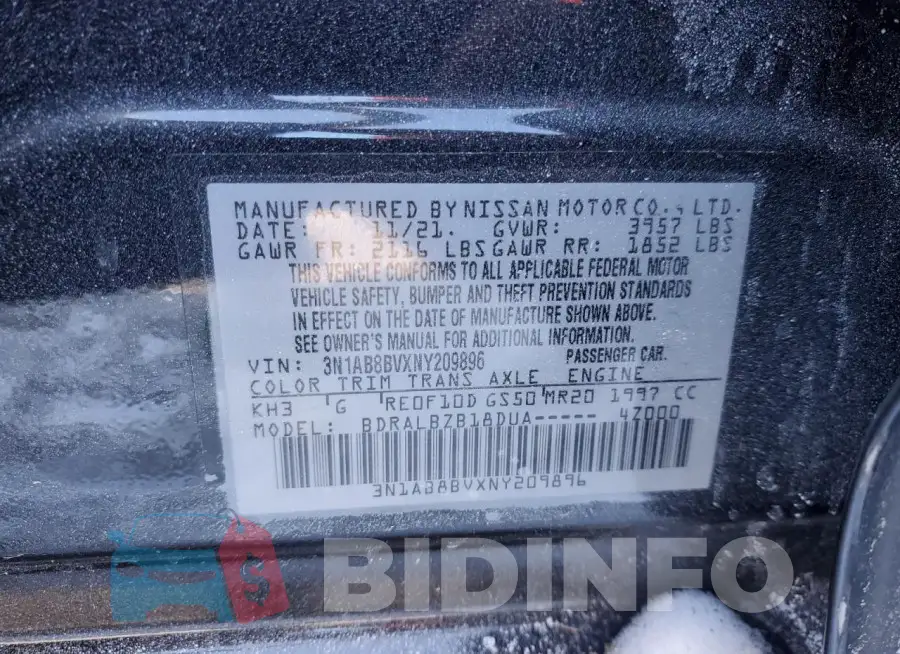 3N1AB8BVXNY209896 Photo# 13