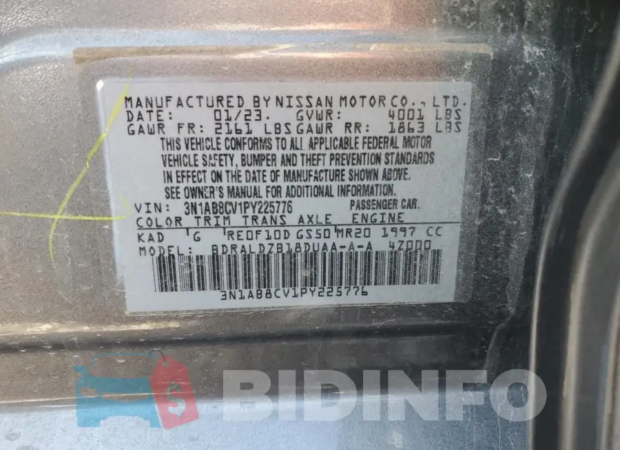 3N1AB8CV1PY225776 Photo# 12