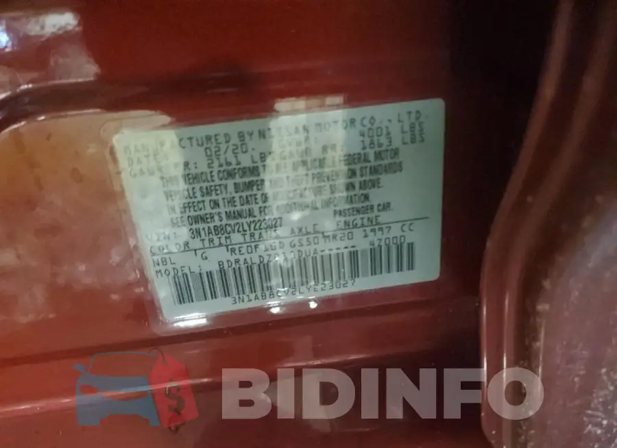 3N1AB8CV2LY223027 Photo# 12