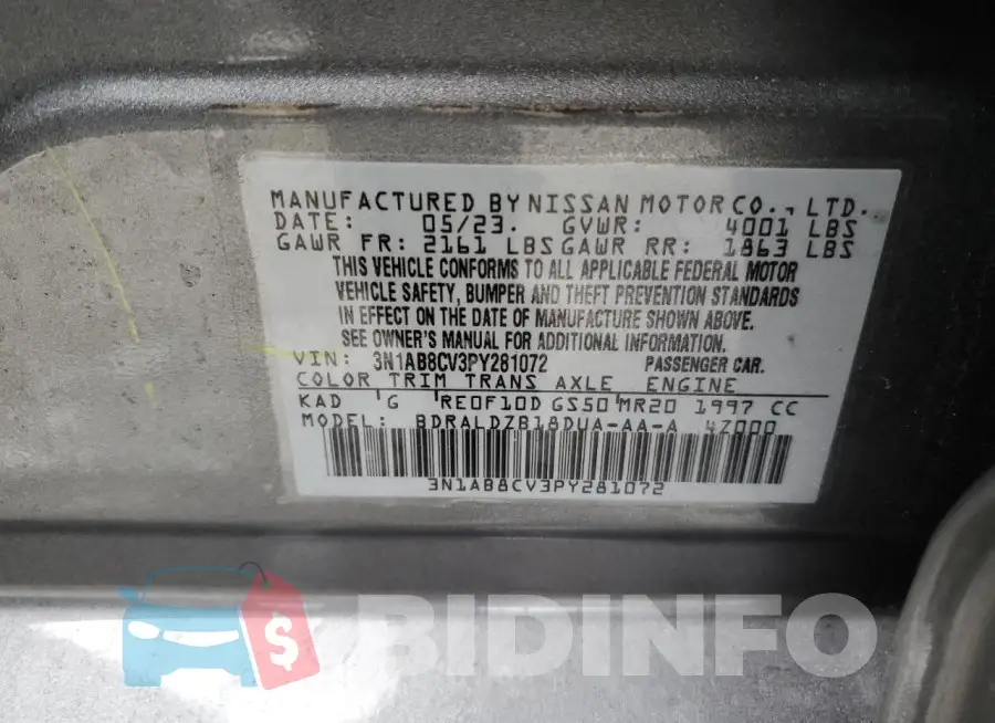 3N1AB8CV3PY281072 Photo# 12
