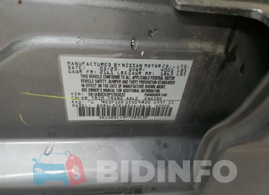 3N1AB8CV3PY283632 Photo# 12