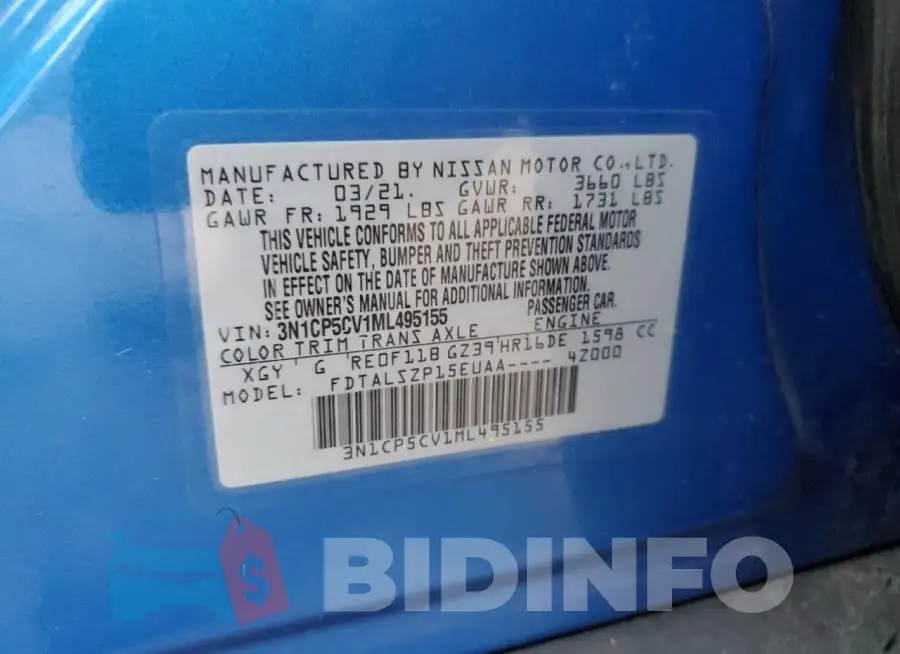 3N1CP5CV1ML495155 Photo# 13
