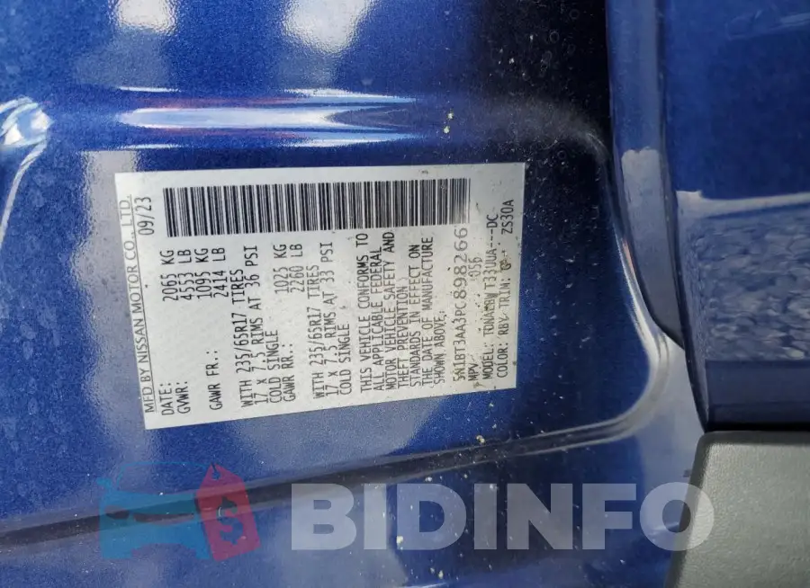 5N1BT3AA3PC898266 Photo# 13