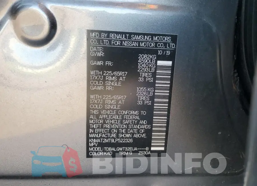 KNMAT2MT9LP522326 Photo# 13