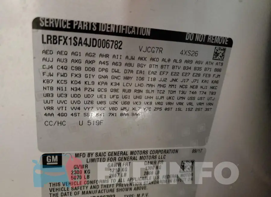 LRBFX1SA4JD006782 Photo# 13