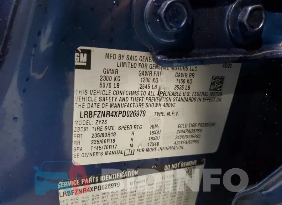 LRBFZNR4XPD026979 Photo# 13