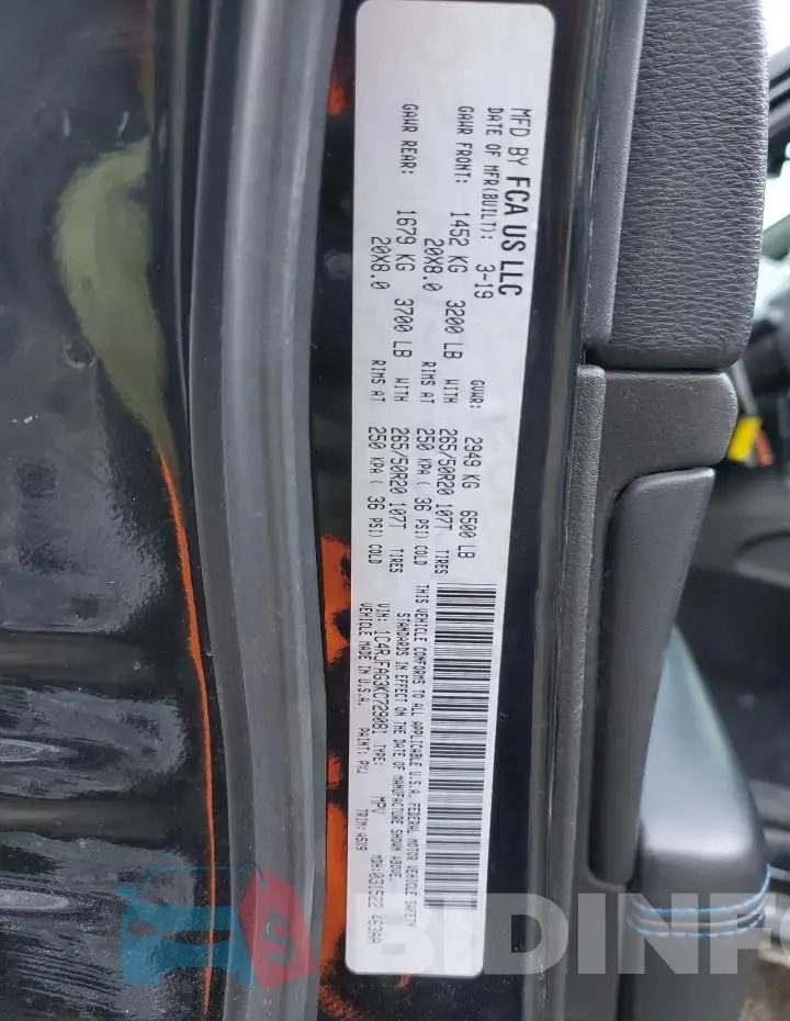 1C4RJFAG3KC729081 Photo# 13
