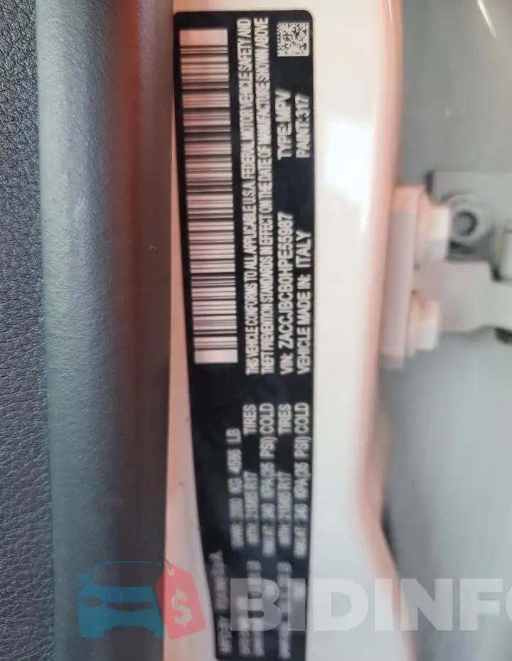 ZACCJBCB0HPE55987 Photo# 12