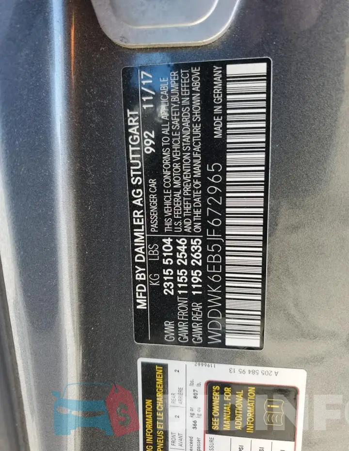WDDWK6EB5JF672965 Photo# 12