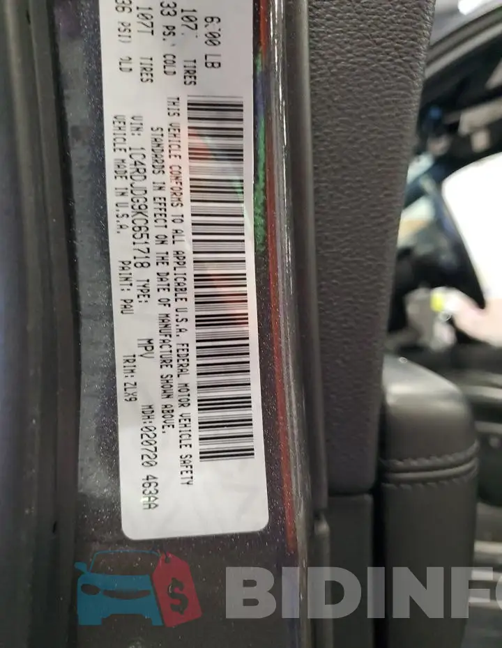 1C4RDJDG9KC651718 Photo# 13