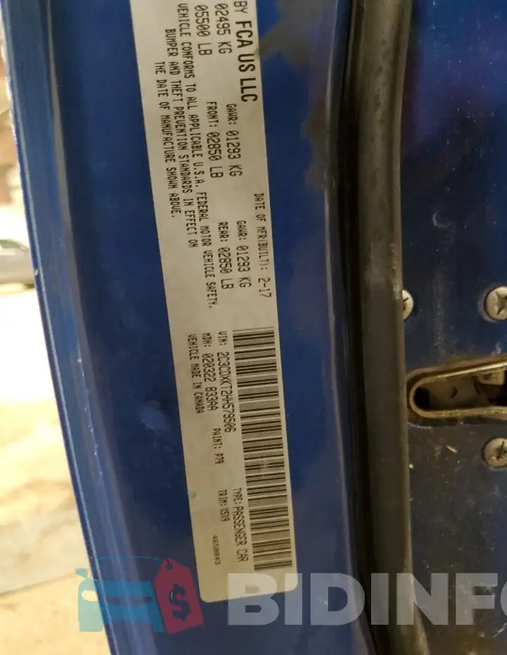 2C3CDXKT2HH579506 Photo# 12