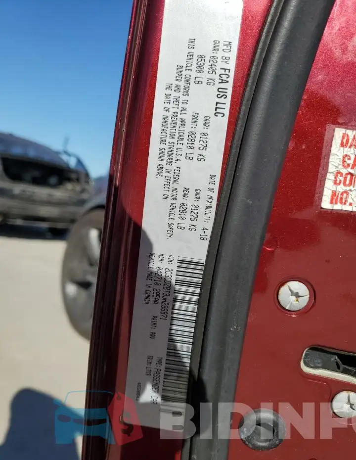 2C3CDZBT3JH296971 Photo# 12