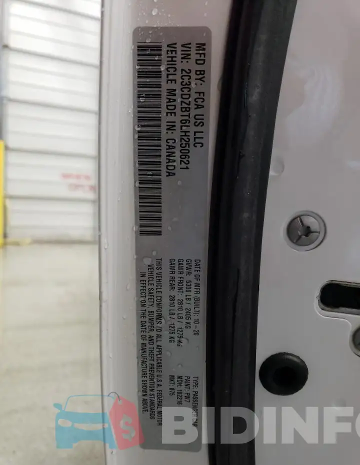 2C3CDZBT6LH250621 Photo# 13