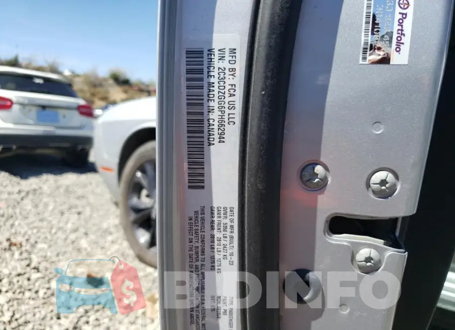 2C3CDZGG6PH662944 Photo# 12