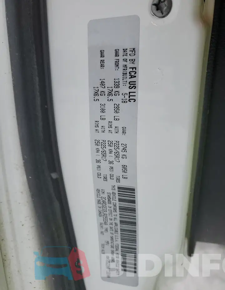 2C4RDGEG9JR255540 Photo# 14