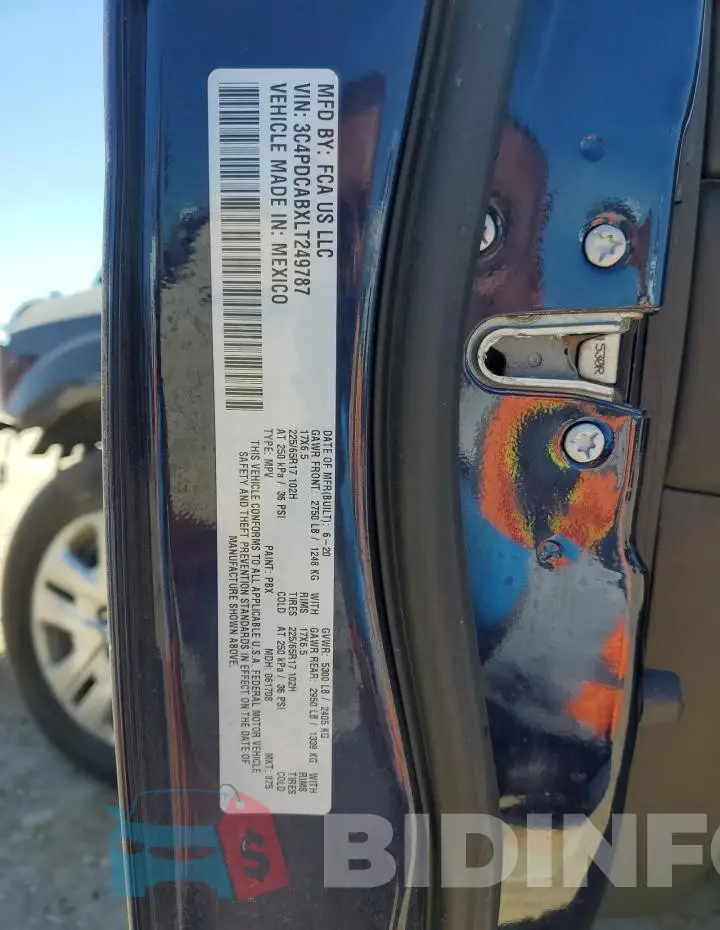 3C4PDCABXLT249787 Photo# 12
