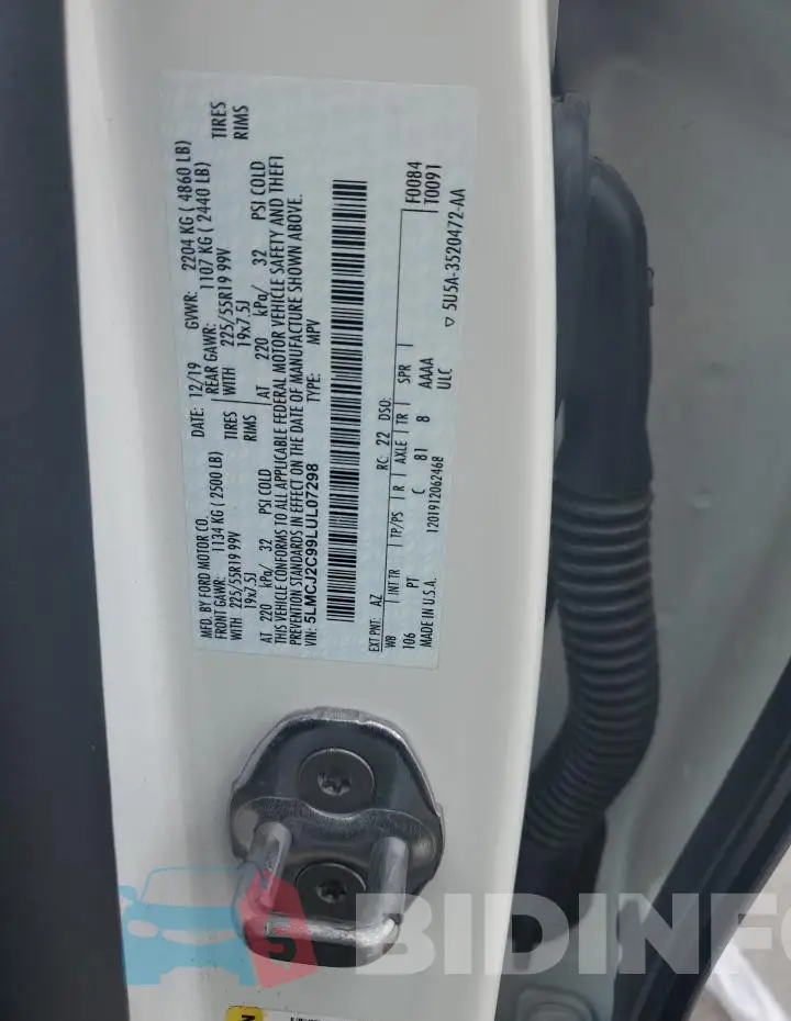 5LMCJ2C99LUL07298 Photo# 13