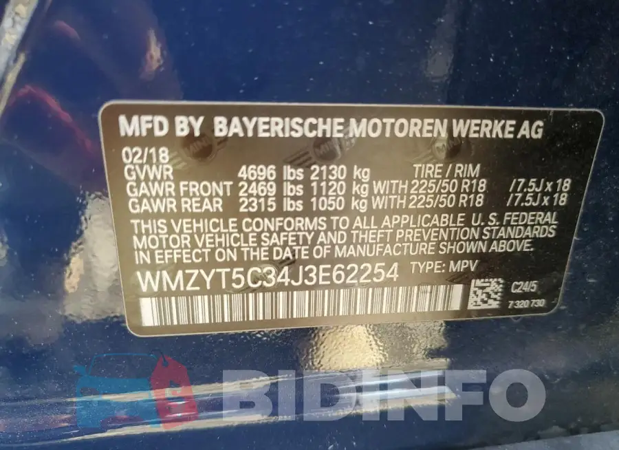 WMZYT5C34J3E62254 Photo# 12