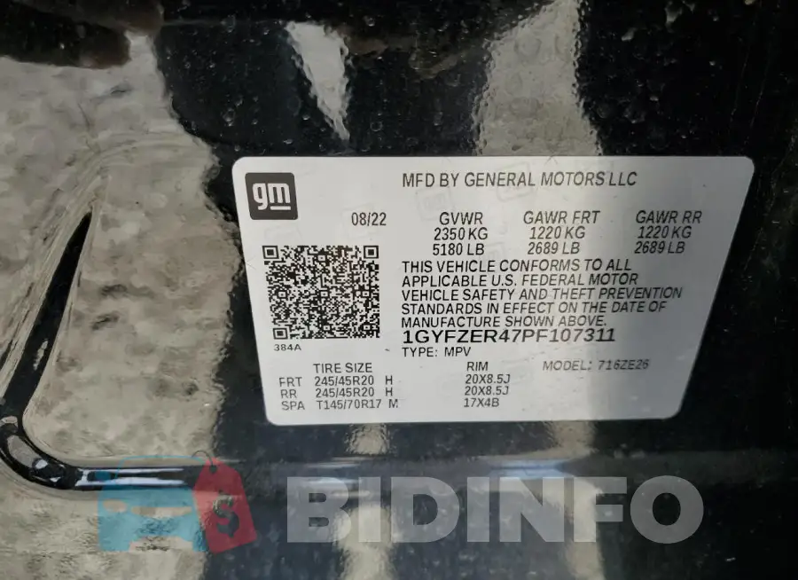 1GYFZER47PF107311 Photo# 13