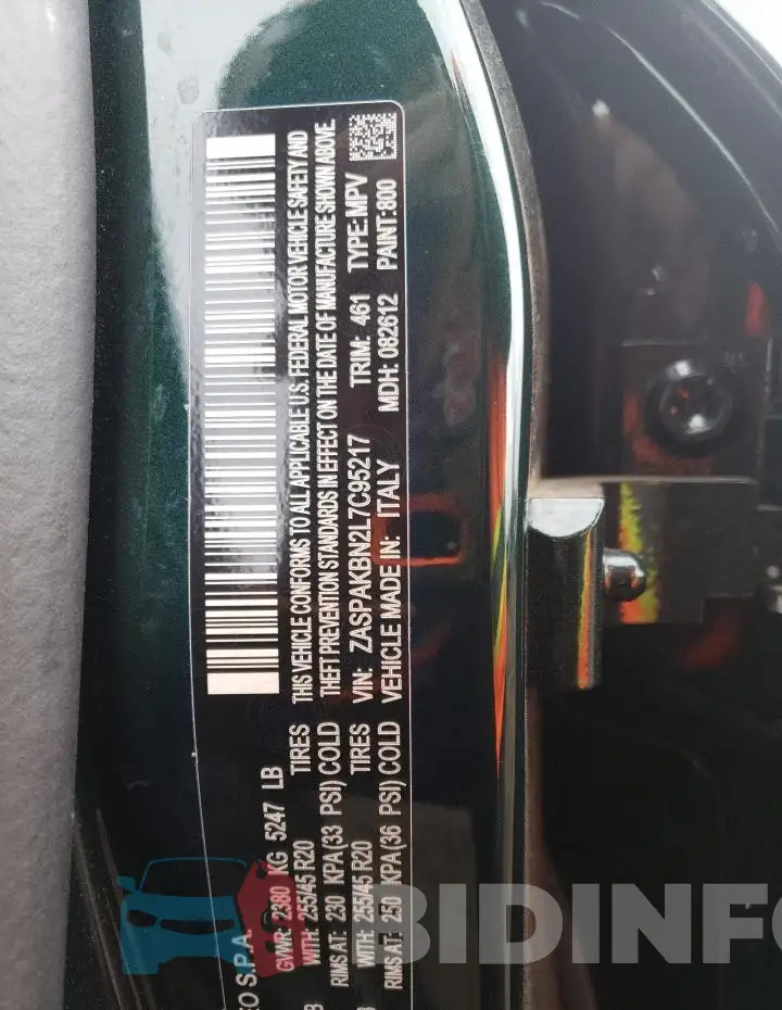 ZASPAKBN2L7C95217 Photo# 13