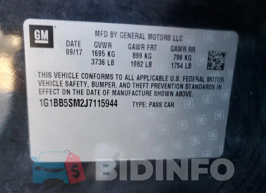 1G1BB5SM2J7115944 Photo# 12