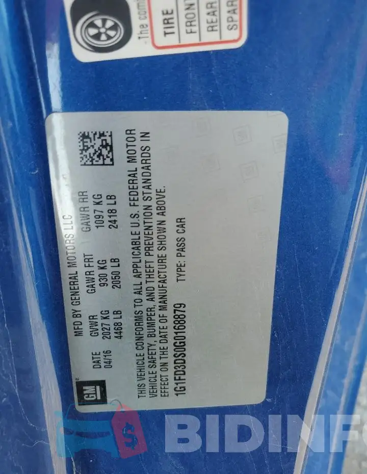 1G1FD3DS0G0168879 Photo# 12