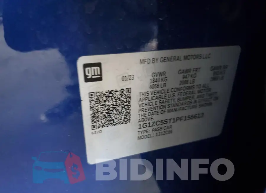 1G1ZC5ST1PF155613 Photo# 12