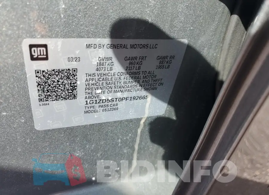 1G1ZD5ST0PF192665 Photo# 13