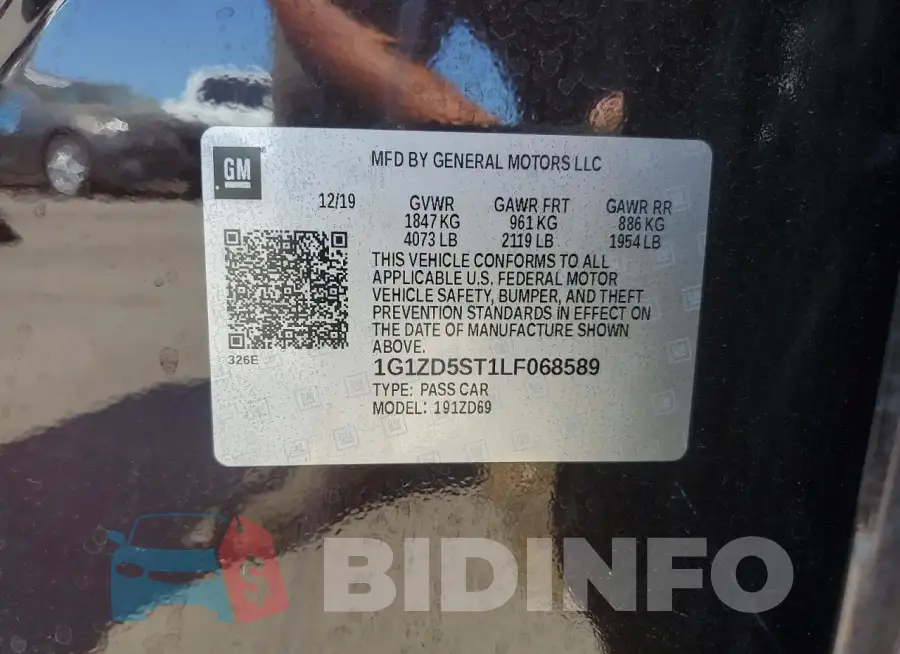 1G1ZD5ST1LF068589 Photo# 12