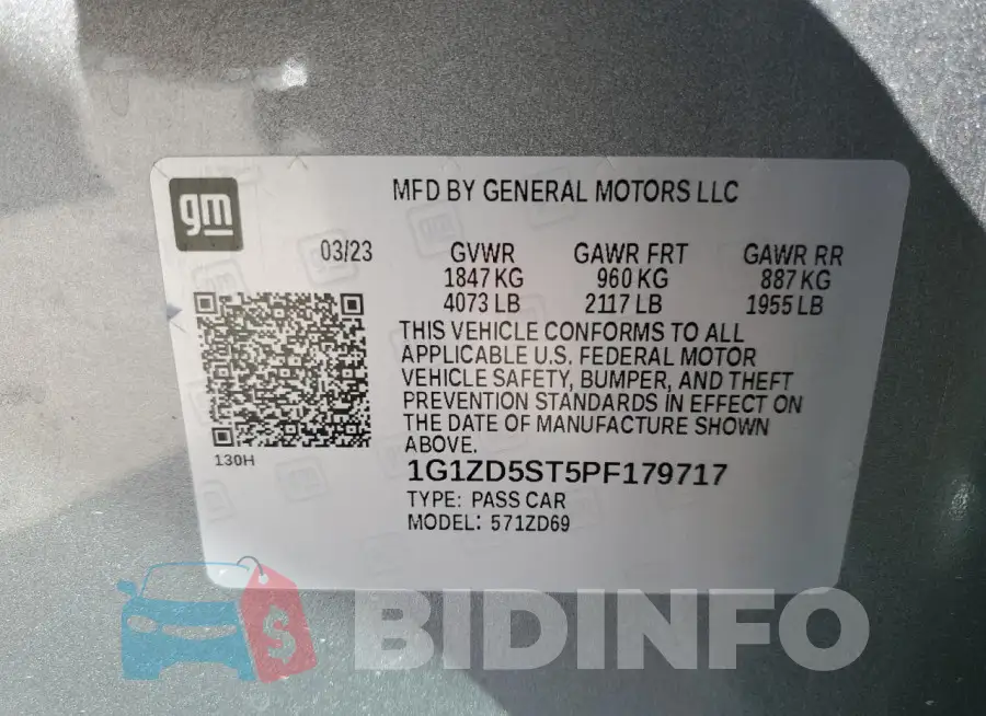 1G1ZD5ST5PF179717 Photo# 12