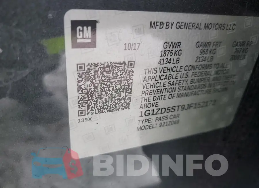 1G1ZD5ST9JF152172 Photo# 12