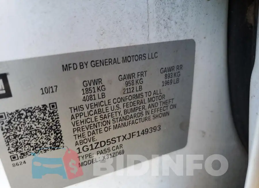 1G1ZD5STXJF149393 Photo# 12