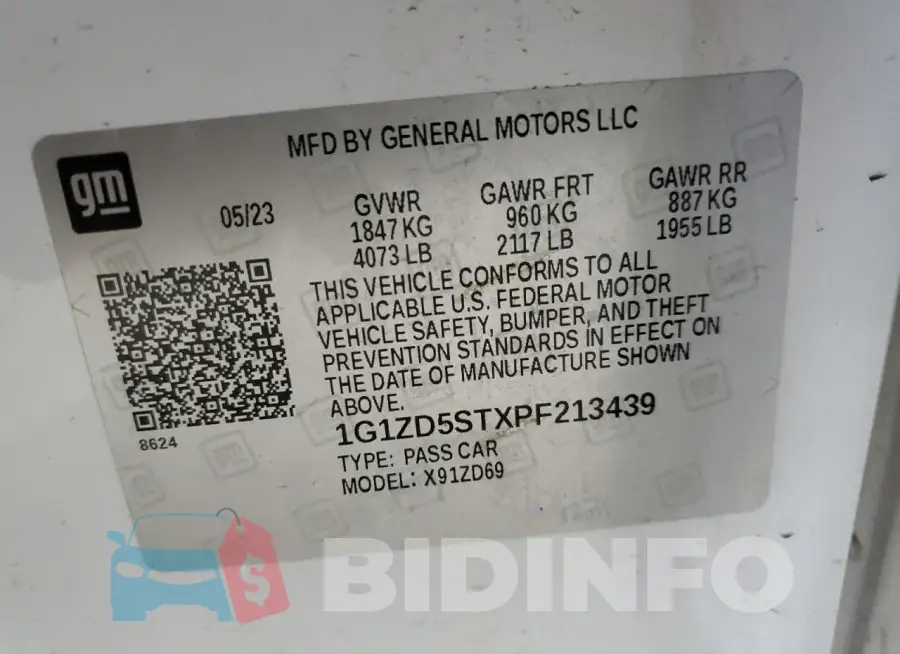 1G1ZD5STXPF213439 Photo# 12
