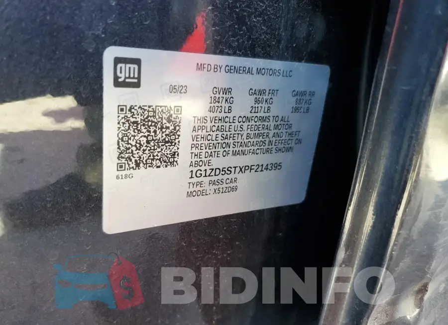 1G1ZD5STXPF214395 Photo# 12