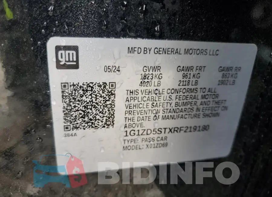 1G1ZD5STXRF219180 Photo# 12