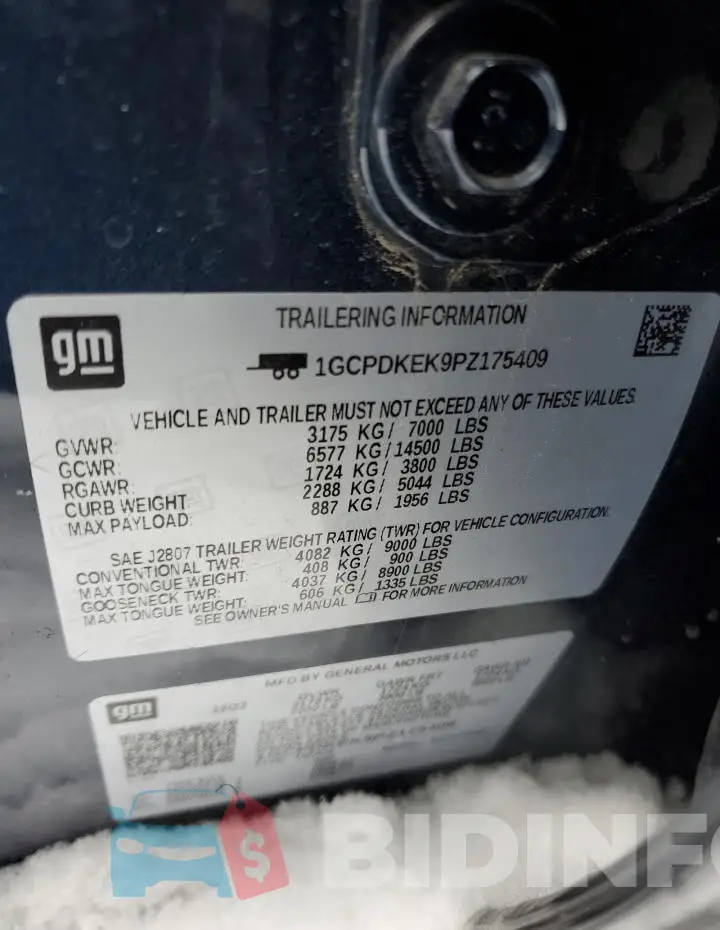 1GCPDKEK9PZ175409 Photo# 12