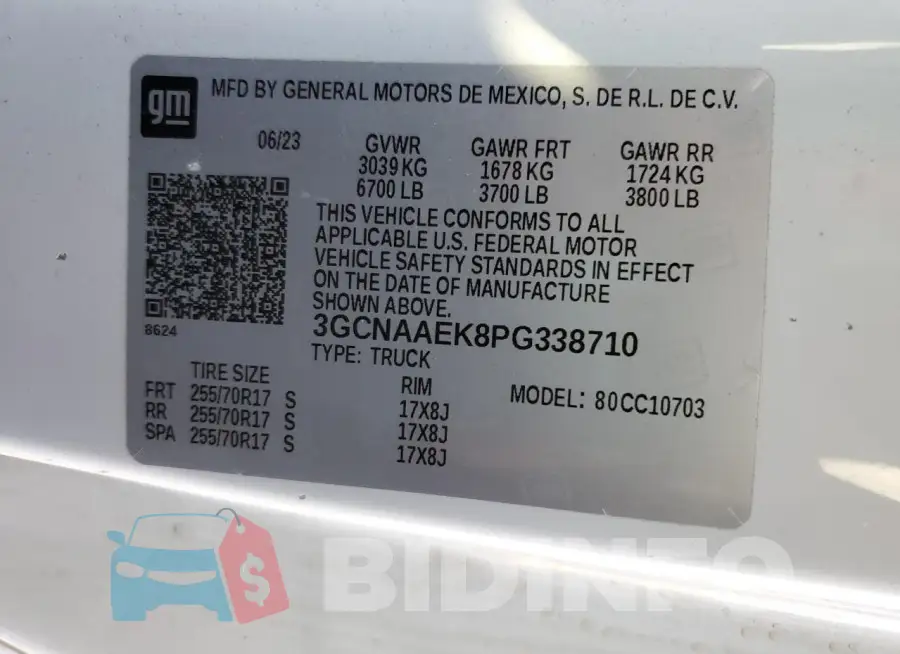 3GCNAAEK8PG338710 Photo# 12