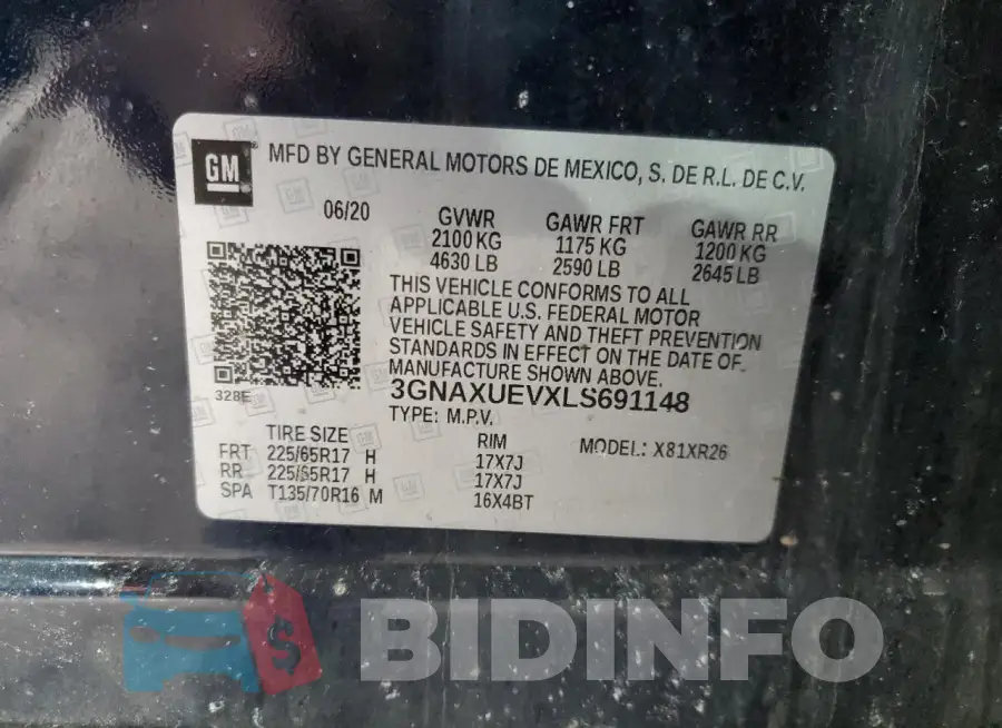 3GNAXUEVXLS691148 Photo# 13